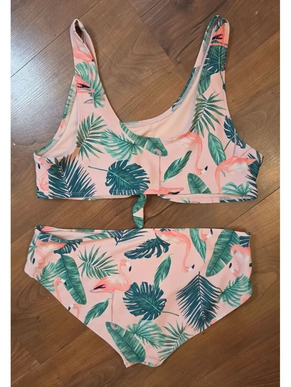 Old Navy Girl’s Swimsuit, 3 bikini Sets, Floral,LimeGrn, Flamingo, SzXXL/18,#171